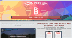 Desktop Screenshot of bornbuilders.com.au